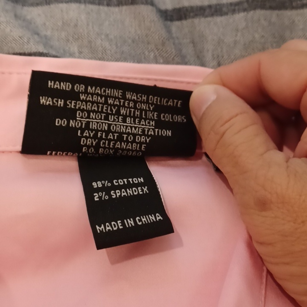 Christine Alexander Crystalli Long Pink Shirt Sz L, palm embellishments - Picture 3 of 6